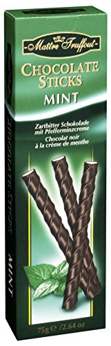 Schokosticks Minze in der 75g Packung von Maître Truffout von Maître Truffout