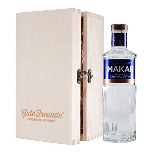 MAKAR Glasgow Dry Gin mit Geschenk-Holzkiste von Makar