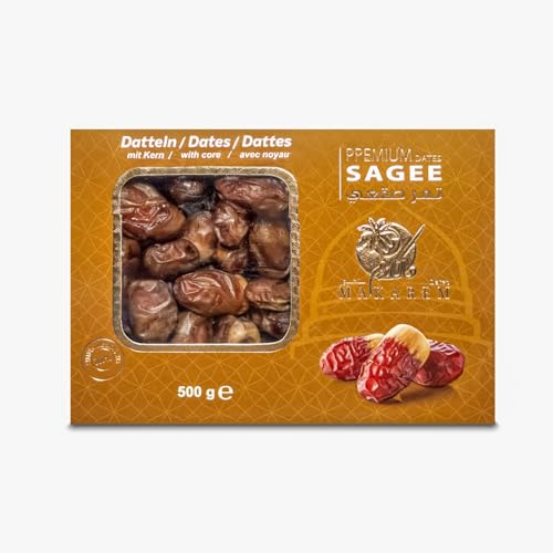 Makarem® Sagee Datteln Premium aus Medina | 100% frische Ernte | Saudi-Arabien | OHNE Zusatzstoffe (2kg (4x500g) -20%) von Makarem Dates