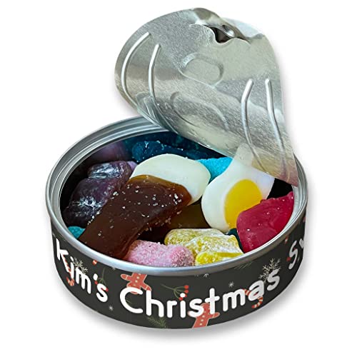 Bonbondose mit Lebkuchenmann, personalisierbar, Geschenk zum Geburtstag, Weihnachtsstrumpf, klein von MakeThisMine