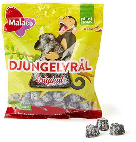 Malaco Djungelvral Salty Lakritze, 80 g von Malaco