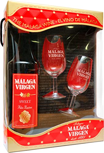 Málaga Virgen Sweet 75 cl + 2 Glas Wein - Süßwein D.O. "Málaga" von Malaga Virgen