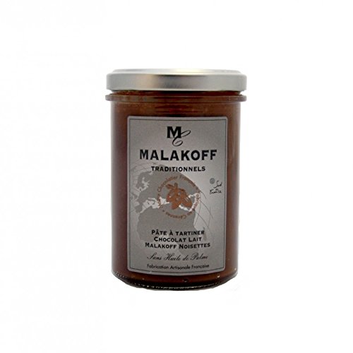 Haselnuss-Creme mit Milchschokolade mit Haselnüssen-kein Palmöl-handwerkliche Produktion der Provence-240 Gramm von Malakoff