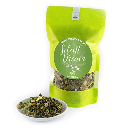 Malantis Silent Dream Tee | 50g | Kräutertee mit Lavendel, Hopfen, Melisse & Passionsblume | Schlaftee Entspannungstee Beruhigungstee Tee gegen Stress von Malantis