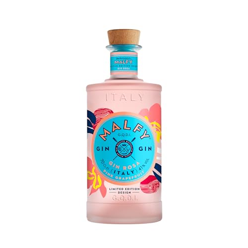 Malfy Gin Rosa Limited Edition Design, Gin aus Italien mit Grapefruit & Rhabarber, fruchtiger Aperitif, 41% Vol, 0,7l von Malfy