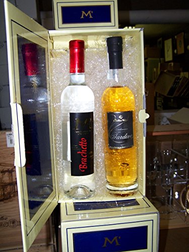 Confezione 1 Grappa Brachetto Malgra' + Tardiva Bottega 50 cl - = 89.20 â‚¬/L von Malgra