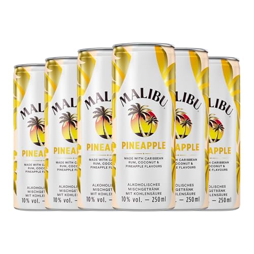 Rum Malibu Fizzy Pineapple Alu-Dose 25 cl (Karton mit 6 Alu-Dose von 25 cl) von Malibu Rum Drinks