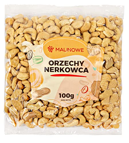 Malinowe CASHEWNÜSSE 100g ganze Nüsse Ungesalzen von Malinowe