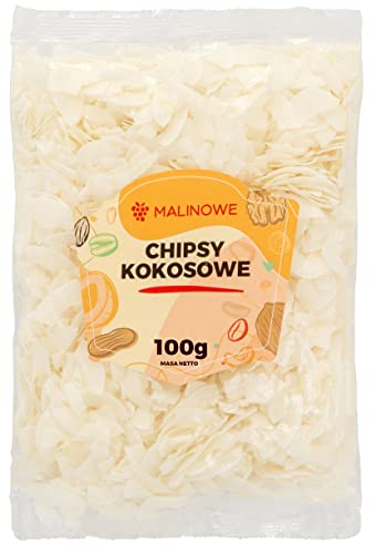 Malinowe KOKOSCHIPS 100g Kokos Flocken Getrocknet Premium Qualität von Malinowe