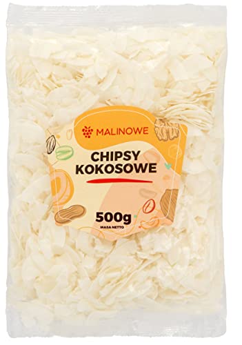 Malinowe KOKOSCHIPS 500g Kokos Flocken Getrocknet Premium Qualität von Malinowe