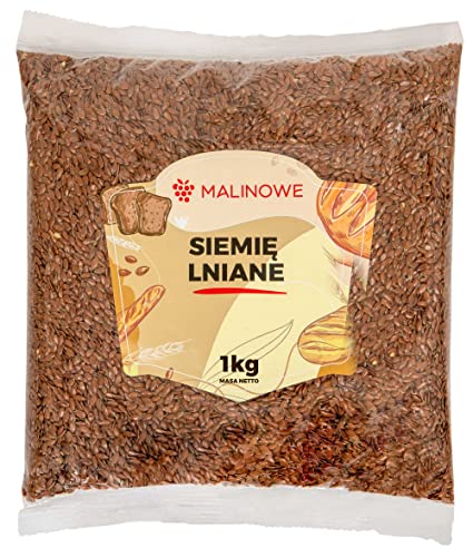 Malinowe BRAUNER LEINSAMEN 1kg Leinsaat braun von Malinowe