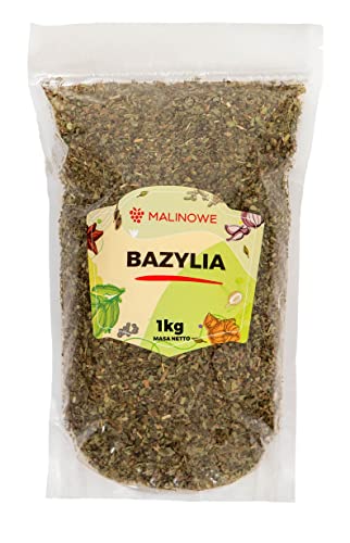 Malinowe BASILIKUM GETROCKNET 1kg Basilikumblätter Gerebelt Premium von Malinowe