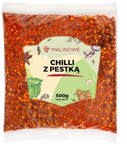 Malinowe CHILLI MIT SAMEN CHILIGRIEß 500g Chili-Pfeffer Aromatisch Perfekt von Malinowe