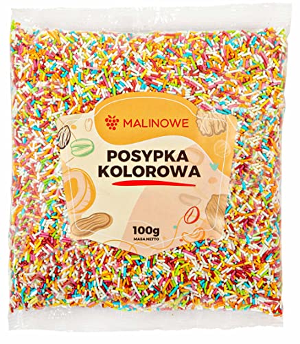 Malinowe Farbig Zuckerstreusel 100g von Malinowe