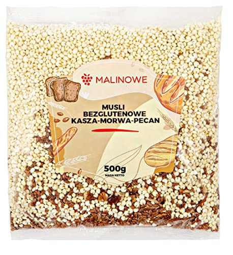 Malinowe MÜSLI GRÜTZE MAULBEERE PECAN 500g Glutenfrei von Malinowe