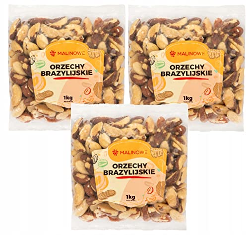 Malinowe Paranüsse 3x1kg ganze Nüsse von Malinowe