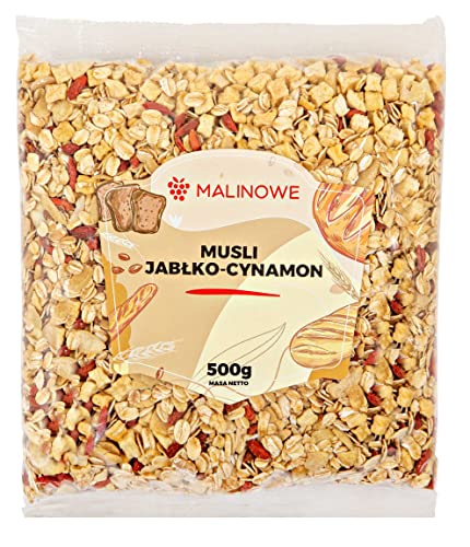 Malinowe MÜSLI APFEL ZIMT 500g Gesundes Frühstück von Malinowe