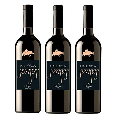 MALLORCA SENSES 3er Bio Weinpaket *NEGRE* Jahrgang 2015 Bodegas Mallorca, Spanien - Bio Rotwein trocken (3 x 0,75l) von MallorcaSenses