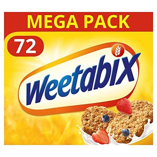 Weetabix Mega Pack 72 - 100% Vollkorn, hohe Ballaststoffe, zucker- und salzarm von Mallx