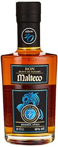 Malteco Rum 10YO I Reserva Aneja I 200 ml I 40% Volume I 10 Jahre alter Brauner-Rum von Malteco