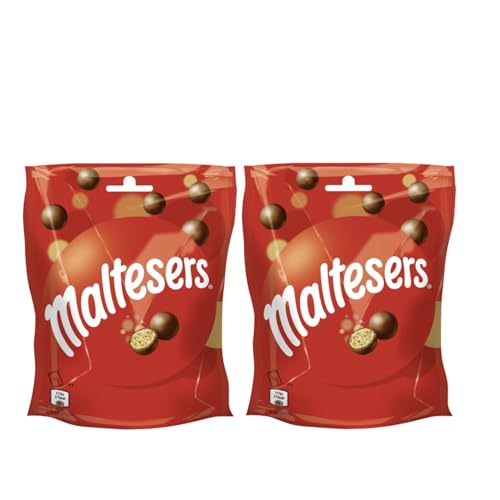 MALTESERS 2x 102g Schokokugeln Malzfüllung mit Milchschokoladenüberzug Schokolade von Maltesers