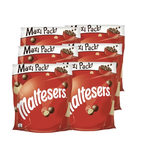 MALTESERS 6x 300g Schokokugeln Malzfüllung mit Milchschokoladenüberzug Schokolade von Maltesers