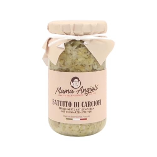 Mama Angioli Zerkleinerte Artischocken mit schwarzem Pfeffer/Battuto di carciofi, prezzemolo e pepe bianco 180g von Mama Angioli