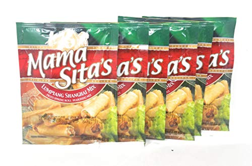 Mama Sita's Lumpiang Shanghai Mix Gebratene Frühlingsrolle Gewürzmischung, Nettogewicht 40 g, 6 Stück von Mama Sita's