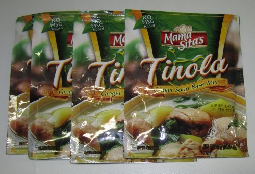 Mama Sita's Tinola Ingwer-Suppenbasis, 4 Stück, 25 g pro Packung Mama Sita's von Mama Sita's