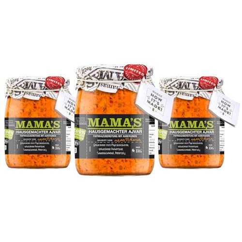 3pack Variation - 3x Ajvar mild 550g von Mama's Food