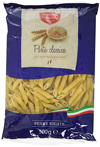 mamma lucia Pasta Penne Rigate, 20er Pack (20 x 500 g) von Mamma Lucia