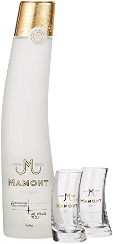 Mamont Wodka mit Geschenkverpackung mit 2 Gläsern (1 x 0.7 l) von Mamont Vodka