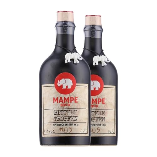 Liköre Mampe Berlin Bittere Tropfen Medium Flasche 50 cl (Karton mit 2 Medium Flasche von 50 cl) von Mampe Berlin