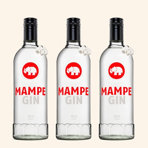 3er Set Mampe Gin, 0,7 Liter Flaschen, 40% Vol., Berliner Dry Gin von Mampe