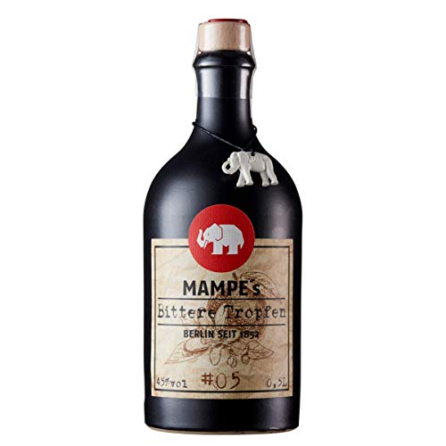 Mampe Bittere Tropfen | Kräftiger Magenbitter nach Rezept von 1831 | 1 x 0.5 Liter | 45% Vol. von Mampe