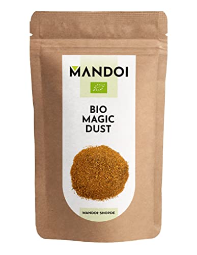 Mandoi BIO Magic Dust Gewürzmischung, 50g Rub Grillgewürz aus ökologischer Landwirtschaft für BBQ, Grillen, Marinaden, Kontrollstelle DE-ÖKÖ-005 von Mandoi