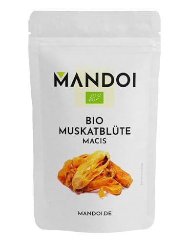 Mandoi BIO Muskatblüte ganz MACIS, 25g. Muskatblüten von der Muskatnuss frisch aus Indonesien von Mandoi