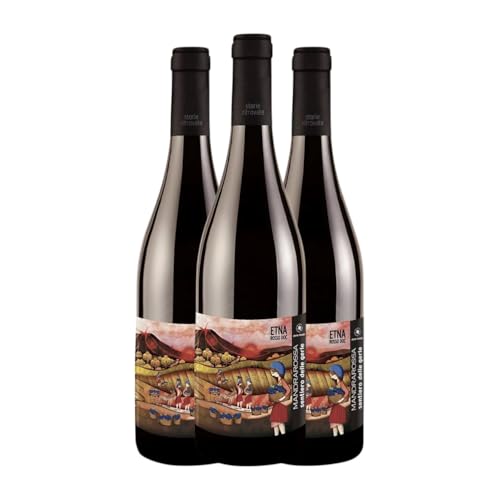 Mandrarossa Sentiero delle Gerle Rosso Nerello Cappuccio Etna 75 cl Rotwein (Karton mit 3 Flaschen von 75 cl) von Mandrarossa