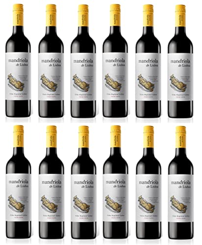 12x 0,75l - Mandriola de Lisboa - Vinho Tinto - Vinho Regional Lisboa - Portugal - Rotwein trocken von Mandriola de Lisboa