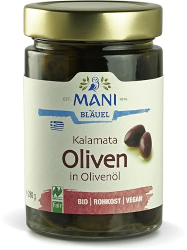 MANI Kalamata Oliven in Olivenöl, bio, NL Fair von Mani Bläuel