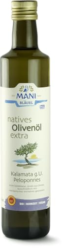 MANI natives Olivenöl extra, Kalamata g.U., bio 18 x 500 ml von Mani Bläuel