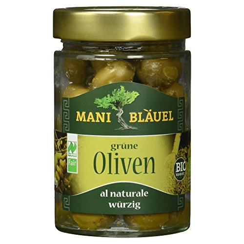 Mani Bläuel Bio grüne Oliven, 205g von Mani Bläuel