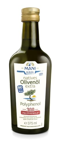 Mani Bläuel Olivenöl mit 300 mg/kg Polyphenolen, nativ extra (375 ml) - Bio von Mani Bläuel