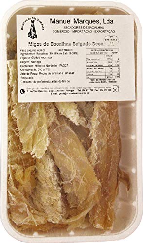 Getrocknete Kabeljaustücke - Migas de Bacalhau 400 gr. von Manuel Marques, LDA