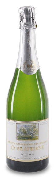 Champagner Bratbirne Brut Herb Birnenschaumwein von Manufaktur Jörg Geiger GmbH