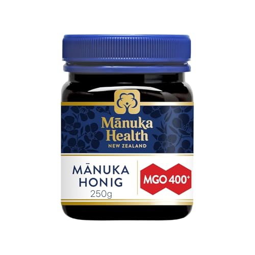 Manuka Health - Manuka Honig MGO 400+ 250 g - 100% Pur aus Neuseeland mit zertifiziertem Methylglyoxal Gehalt von Manuka Health