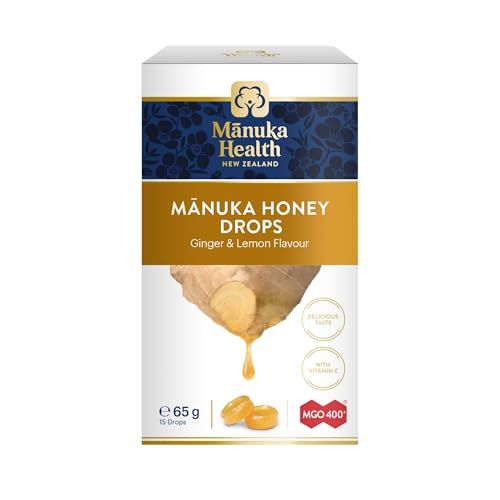 Manuka Health Manuka Honig MGO400 + Ingwer & Zitronen Lutschtablette - 65g von Manuka Health