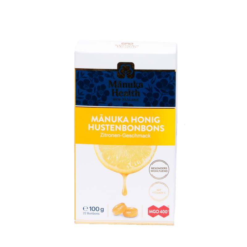 Manuka Honig Lutschbonbons, Zitrone 100 g - Reines Naturprodukt aus Neuseeland - Manuka Health von Manuka Health