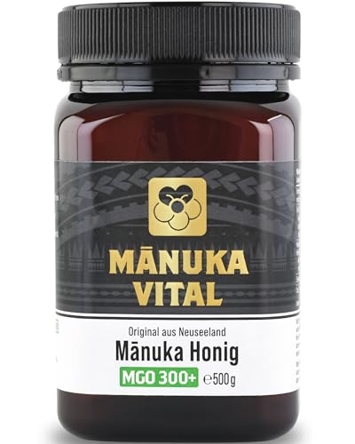 Manuka Vital MGO 300+ (500g) - Laborgeprüfter & Zertifizierter Manuka Honig 300 + | Original aus Neuseeland | Manuka 300 statt nur Manuka 250 von Manuka Vital