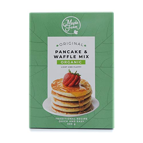 MapleFarm - Bio-Pancake- und Waffel-Mix - Verpackung mit 500g - Original ORGANIC MIX von MapleFarm